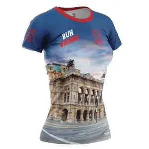 Otso Run Vienna 2023 T-shirt Met Korte Mouwen Multicolor