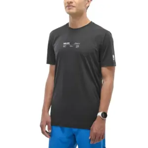 Millet Intense Essential T-shirt Met Korte Mouwen Zwart