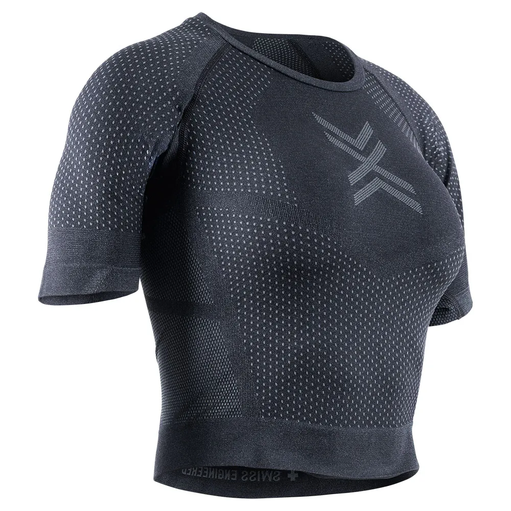 X-bionic Xceed Run Crop Korte Mouwen Basislaag Zwart