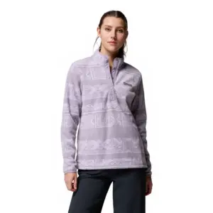 Columbia Benton Springs™ Printed Snap Fleece Met Halve Rits Paars