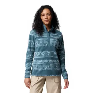 Columbia Benton Springs™ Printed Snap Fleece Met Halve Rits Everblue Deschutes Days