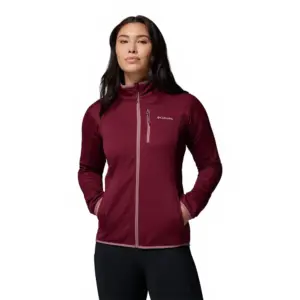 Columbia Essential Hike™ Grid Fleece Met Volledige Rits Rich Wine / Fig