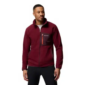 Columbia Fast Trek™ Overlay Fleece Met Volledige Rits Rich Wine / Moonvista