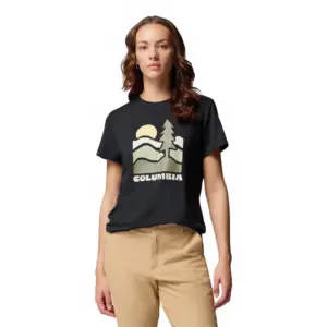 Columbia Ruby Springs™ Graphic Fitted T-shirt Met Korte Mouwen Zwart