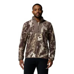 Columbia Sequoia Grove™ Printed Fleece Met Volledige Rits Iron Timberwolf