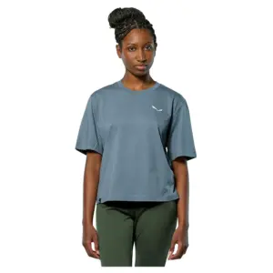 Salewa Eagle Glacier Loose T-shirt Met Korte Mouwen Blauw