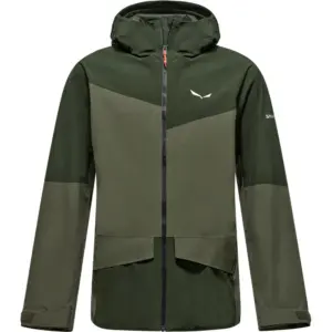 Salewa Puez Gorotex 2l Epe Gore-tex® Fleece Met Volledige Rits Olijf