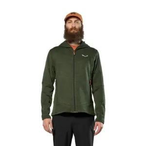 Salewa Puez Rocca Polarlite Fleece Met Kap Olijf