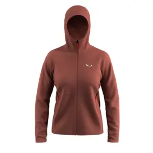 Salewa Puez Rocca Polarlite Fleece Met Kap Rood