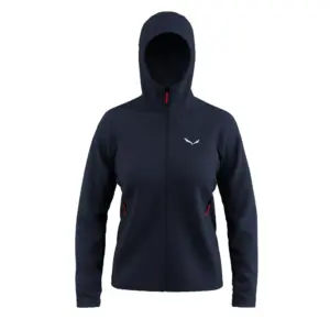 Salewa Puez Rocca Polarlite Fleece Met Kap Marineblauw