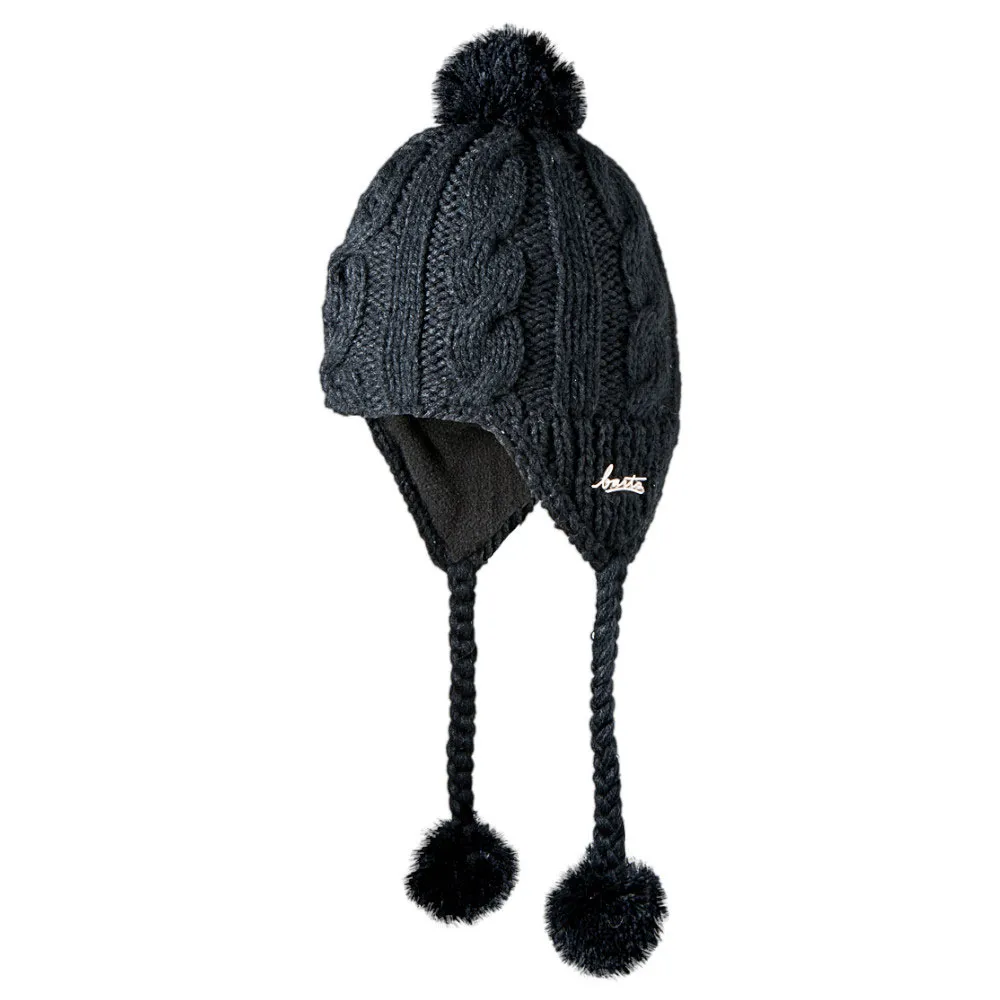 Barts Pompom Muts Zwart