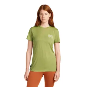 Icebreaker Merino 150 Tech Lite Adventure Ride T-shirt Met Korte Mouwen Olijf