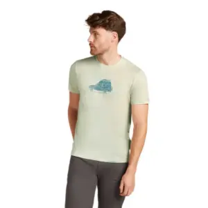 Icebreaker Merino 150 Tech Lite Cosy Camper T-shirt Met Korte Mouwen Ashen