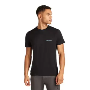 Icebreaker Merino 150 Tech Lite Wordmark T-shirt Met Korte Mouwen Zwart