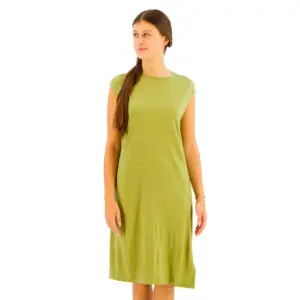 Icebreaker Merino 200 Granary Mouwloze Jurk Olijf