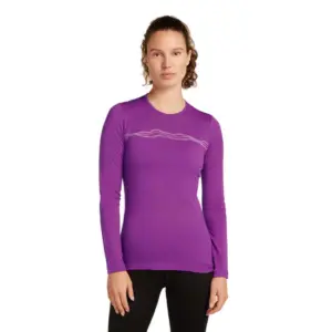 Icebreaker Merino 200 Oasis Mountain Pulse Lange Mouwen Basislaag Passion