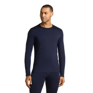 Icebreaker Merino Core Midweight Lange Mouwen Basislaag Marineblauw