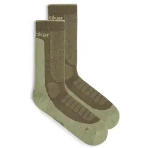 Icebreaker Merino Hike+ Heavy Crew Sokken Loden / Lichen