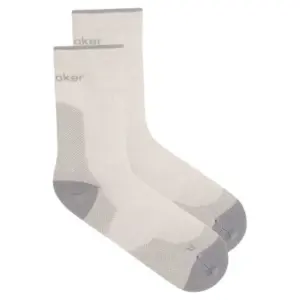 Icebreaker Merino Hike+ Ultralight Crew Sokken Ecru Heather / Alloy