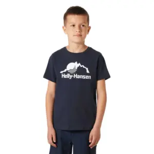 Helly Hansen Graphic Jr T-shirt Met Korte Mouwen Blauw