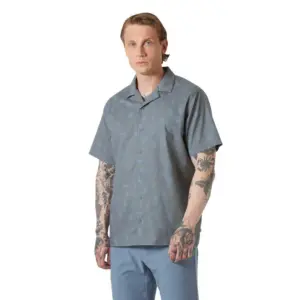 Helly Hansen Holmen Overhemd Met Korte Mouwen Marineblauw