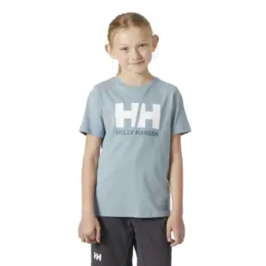 Helly Hansen Logo Jr T-shirt Met Korte Mouwen Blauw