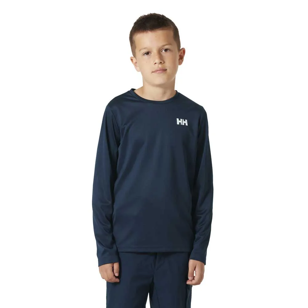 Helly Hansen Tech Jr Lange Mouwen Basislaag Blauw