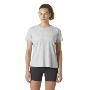 Helly Hansen Tech Logo T-shirt Met Korte Mouwen Grijs