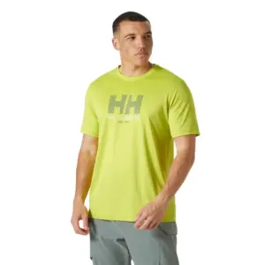 Helly Hansen Tech Graphic 2.0 Korte Mouwen Basislaag Cyber Lime