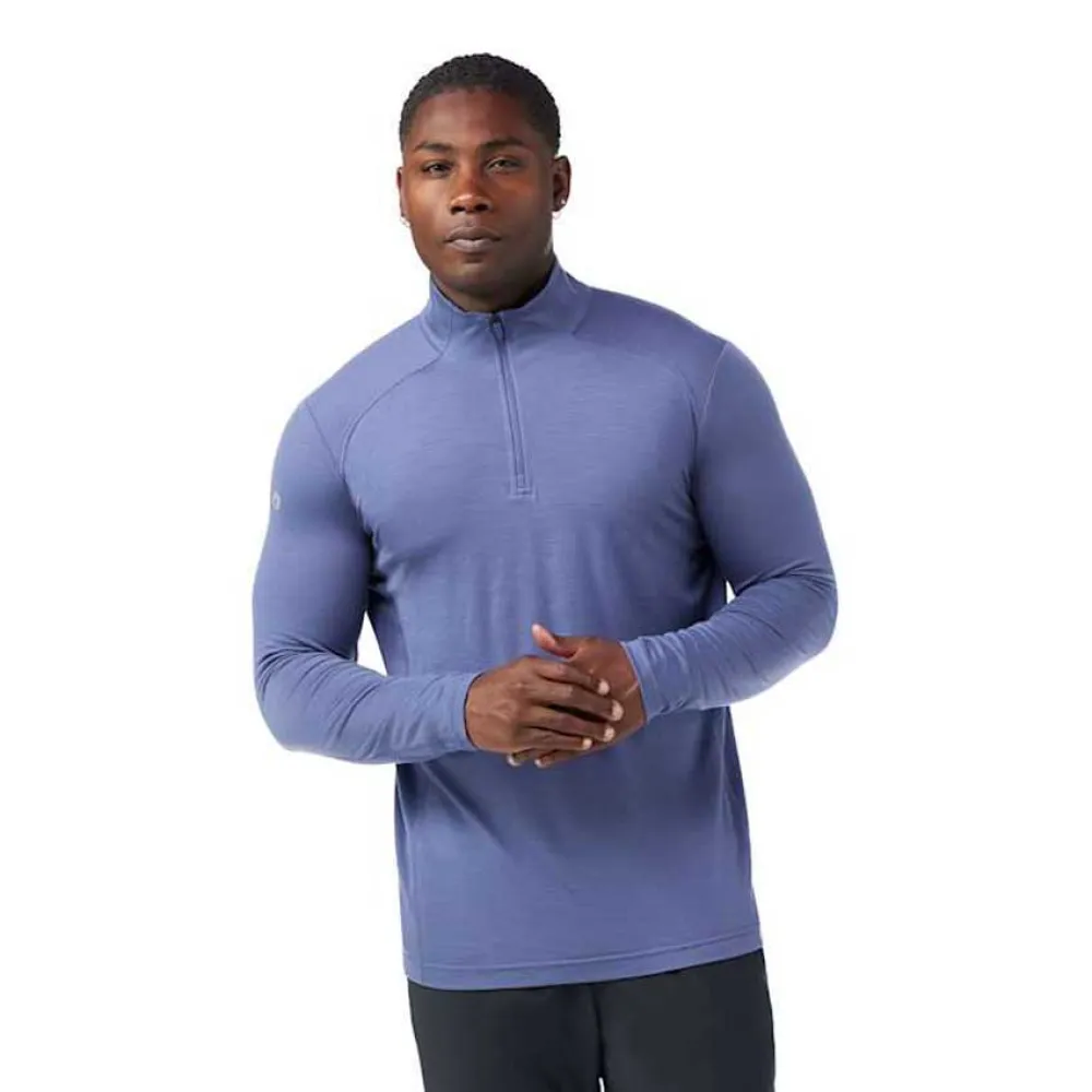 Smartwool Active Sweatshirt Met Halve Rits Blauw