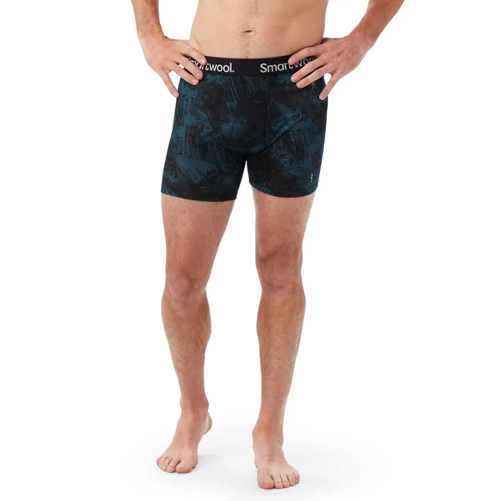 Smartwool Merino Print Boxed Boxers Blauw