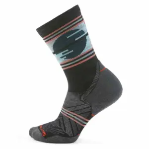 Smartwool Trail Run Targeted Cushion Sunset Trail Crew Sokken Zwart