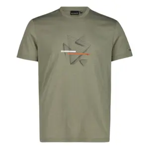 Cmp 39t7527 T-shirt Met Korte Mouwen Sage Mel.