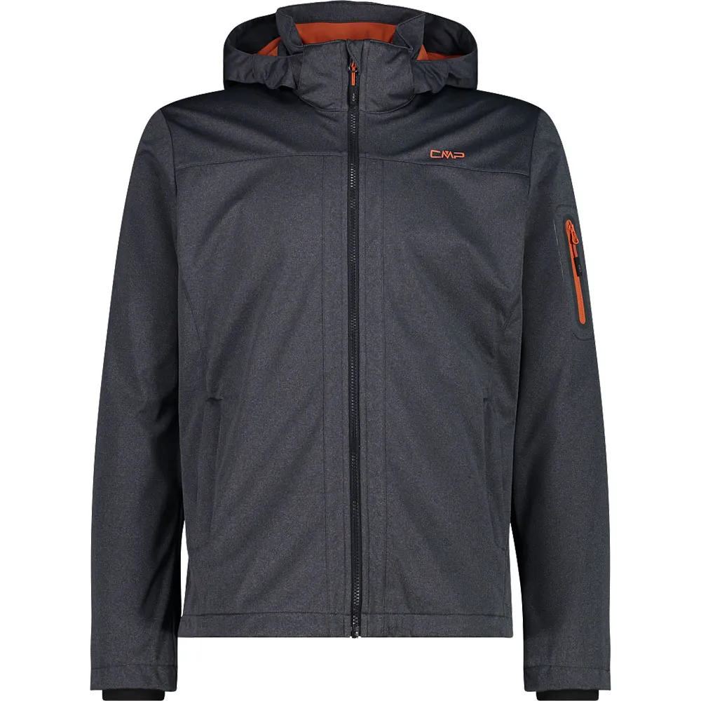 Cmp Zip Hood 39a5027m Softshelljack Antraciet