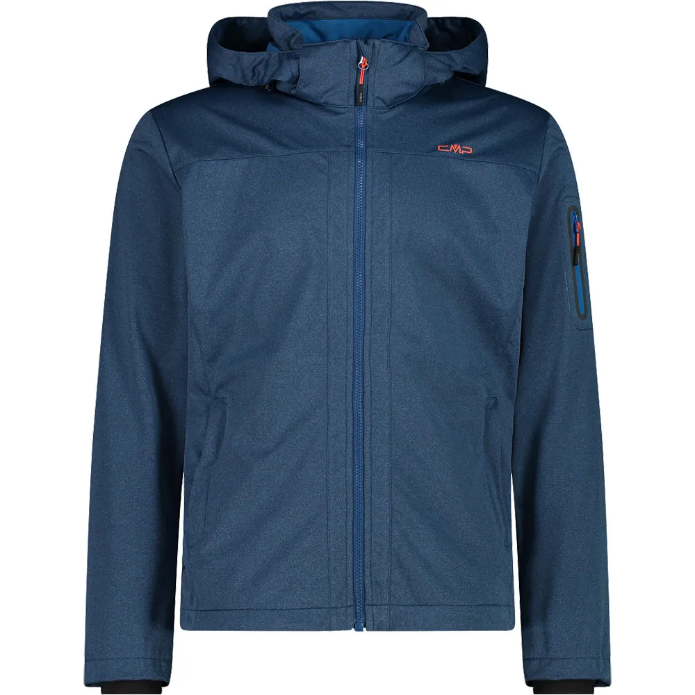 Cmp Zip Hood 39a5027m Softshelljack Ocean Mel.
