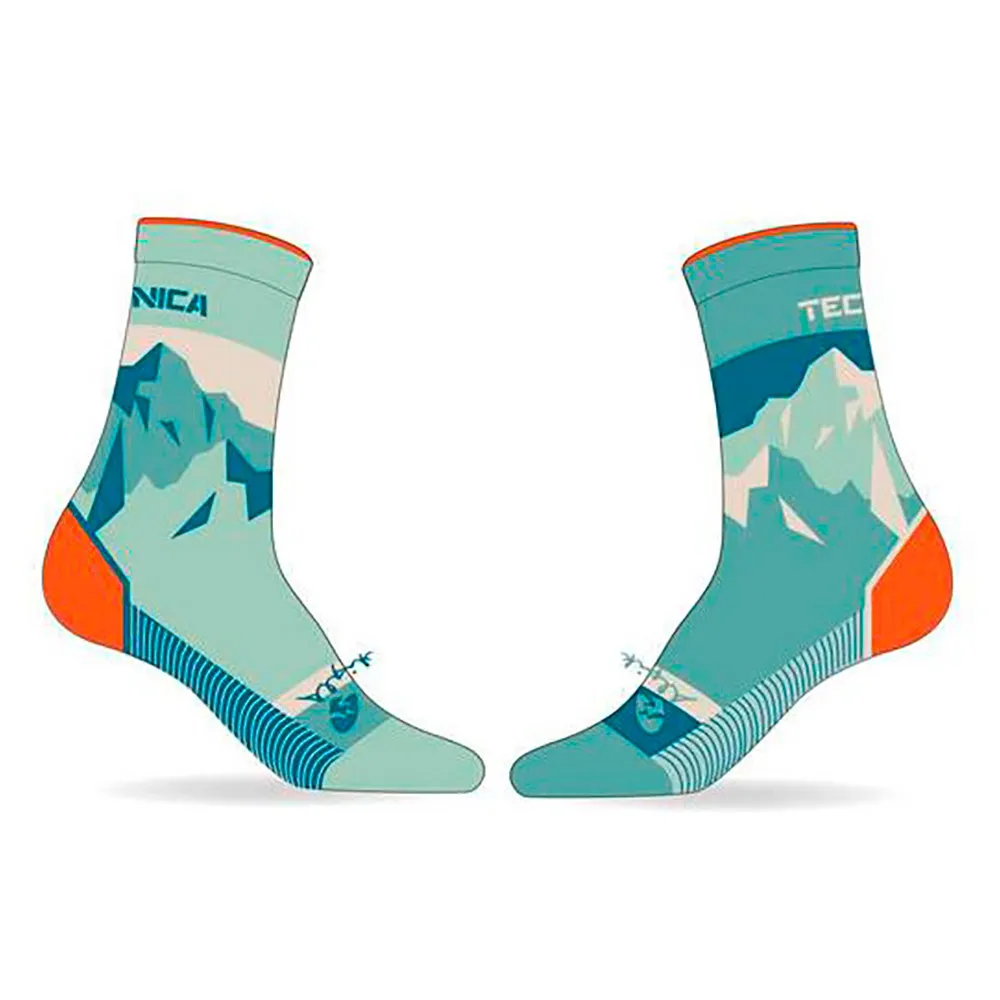 Tecnica Mountain Wooltech Sokken Oranje