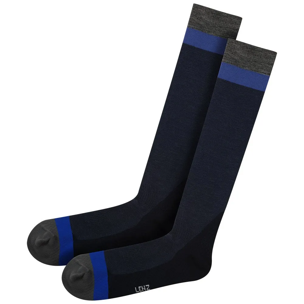 Lenz Merino Compression 1 Lange Sokken Groen