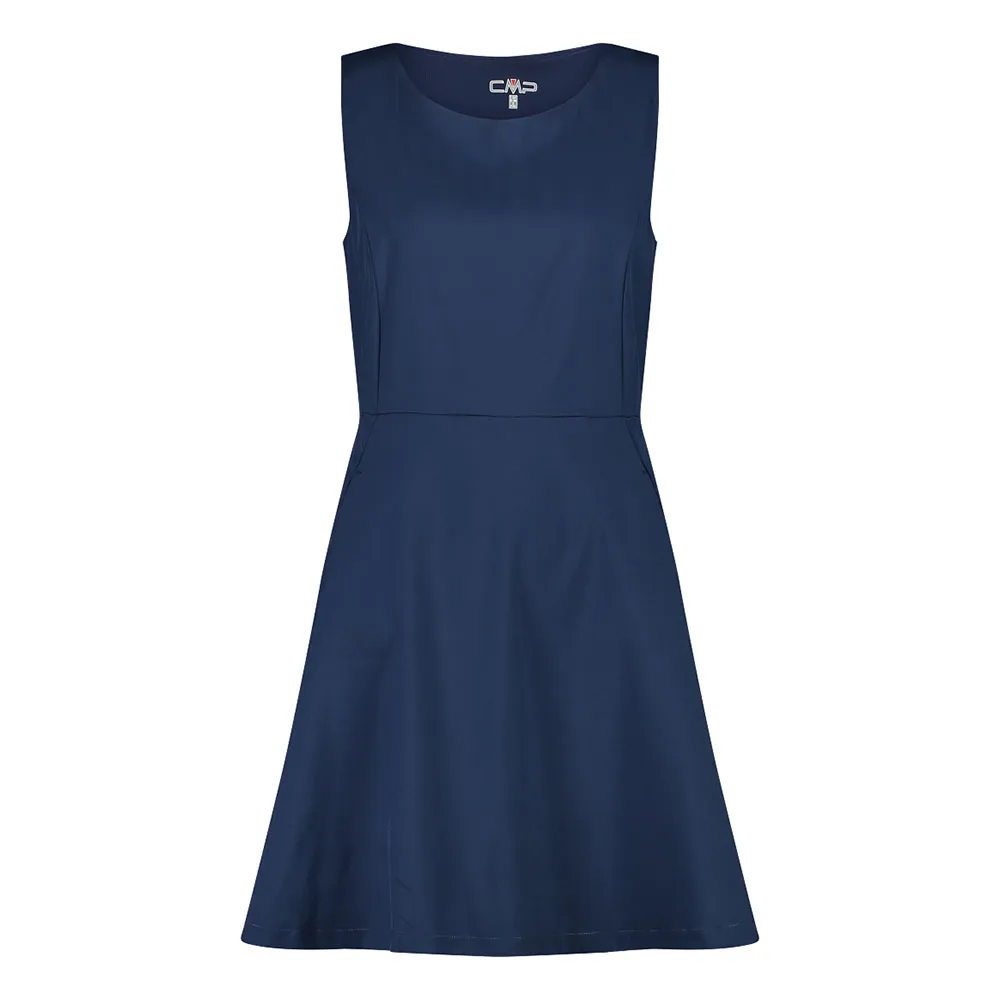 Cmp 34s7986 Mouwloze Jurk Blauw