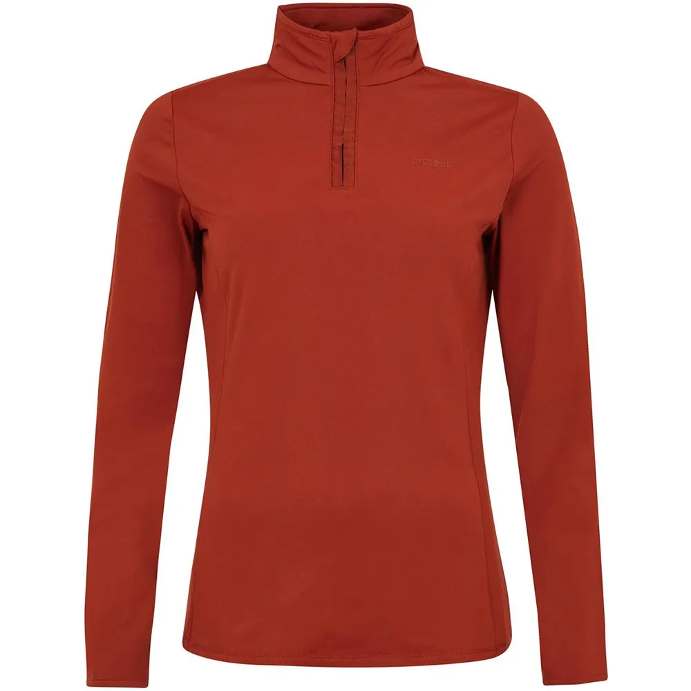 Protest Fabriz T-shirt Met Lange Mouwen Uluru Rust