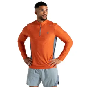 Dare2b Power Up Iii Half Rits Lange Mouw T-shirt Spicy Route Marl