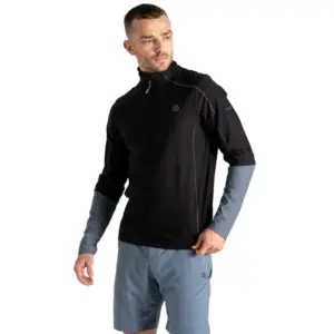 Dare2b Torrek Lite Sweatshirt Met Halve Rits Zwart