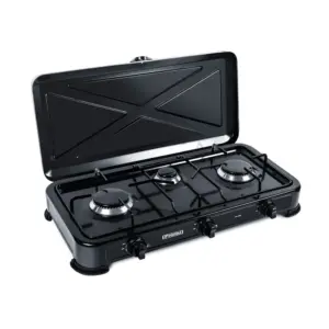 Promis Kg300c Gascampingkeuken 3 Branders Zwart
