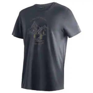 Maier Sports Dieter Print T-shirt Met Korte Mouwen Zilver