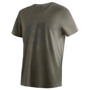 Maier Sports Dieter Print T-shirt Met Korte Mouwen Bruin