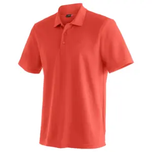 Maier Sports Ulrich Korte Mouw Poloshirt Paprika Flame
