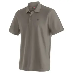 Maier Sports Ulrich Korte Mouw Poloshirt Bruin
