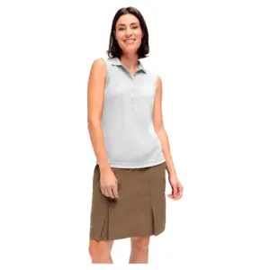 Maier Sports Ulrike Mouwloze Polo Wit
