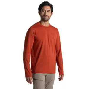 Craghoppers Nosilife Abel T-shirt Met Lange Mouwen Rood