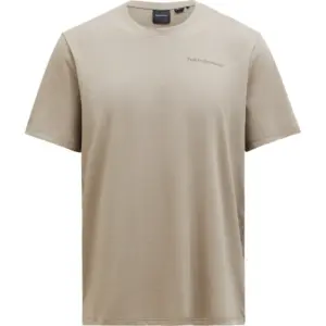 Peak Performance Explore Logo T-shirt Met Korte Mouwen Beige