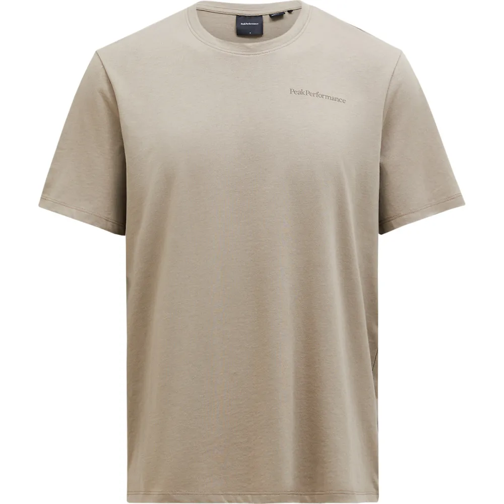 Peak Performance Explore Logo T-shirt Met Korte Mouwen Beige